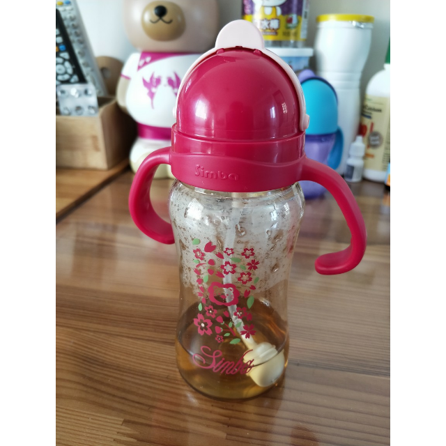 小狮王辛巴(simba)ppsu重力球吸管杯婴儿学饮杯240ml防漏防呛宝宝儿童