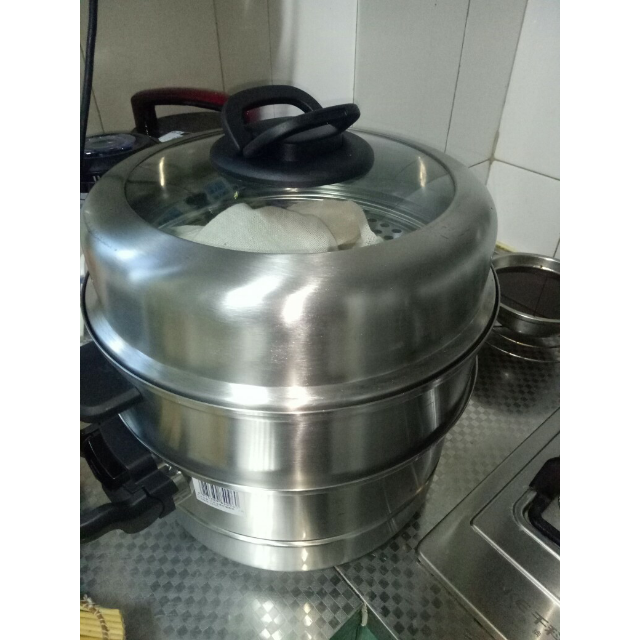 苏泊尔supor30cm304不锈钢汤蒸锅sz30t1聚能环复底蒸笼汤锅电磁炉燃气