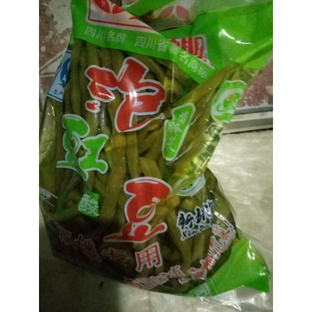 盈棚yp泡豇豆1kg 餐饮袋装 酸豆角 酸豇豆 四川泡菜咸菜 酱腌菜下饭菜