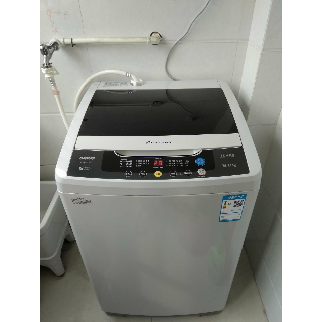 三洋帝度(sanyo) wt8655ym0s 8公斤 下排水 超音波 波轮洗衣机(浅咖亚