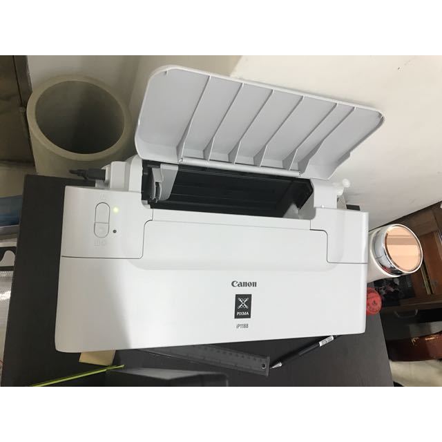 佳能canonip1188黑白喷墨家用打印机a4小型办公学生文档墨仓式替1180