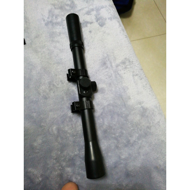 致观4倍定倍瞄准镜 4x20光学单筒望远镜清晰狙击镜十字架望远镜狙击手