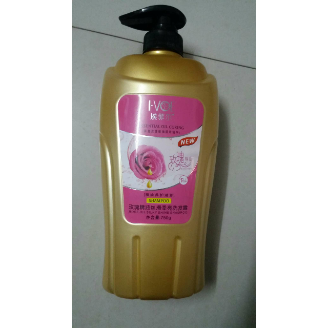 埃菲尔玫瑰精油洗发露750g飘逸滋养柔顺洗发水洗发水适用于所有发质