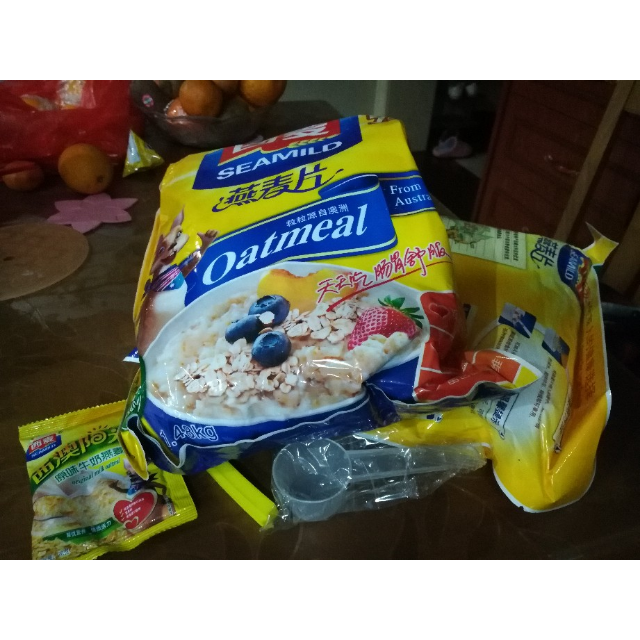 西麦(seamild) 纯燕麦片1480g*2袋 共2960g即食免煮 无添加蔗糖 营养