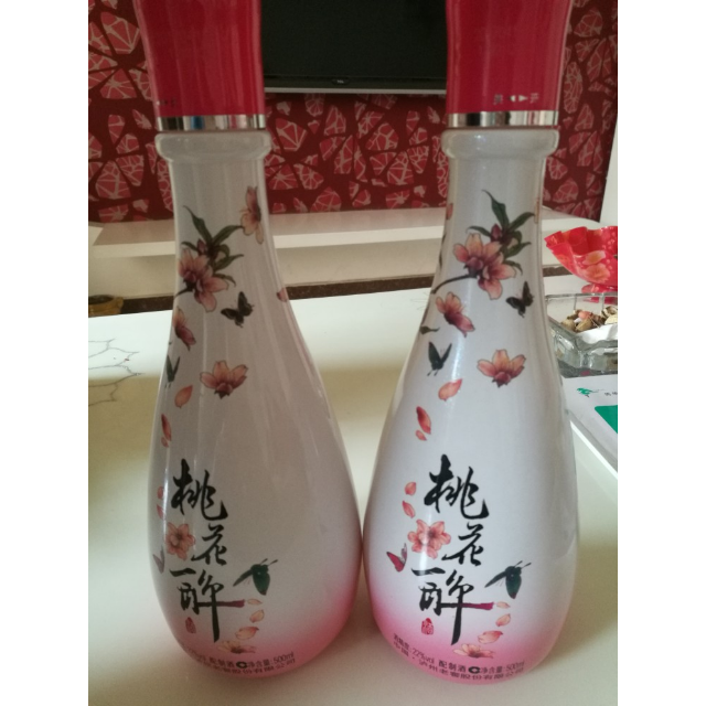 泸州老窖 桃花醉时尚版 22度 500ml 单瓶装 配制酒白酒玻璃材质喷漆