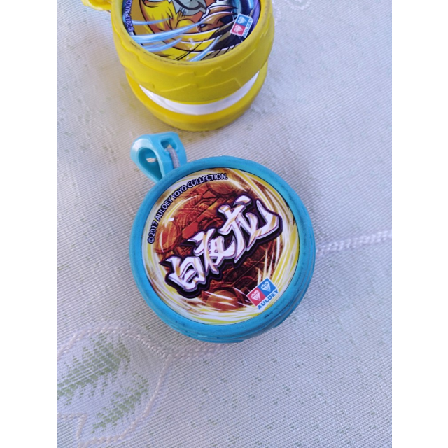 悠拳英雄 溜溜球 儿童玩具 橡皮外环回旋悠悠球-白夜龙 6-14岁高清