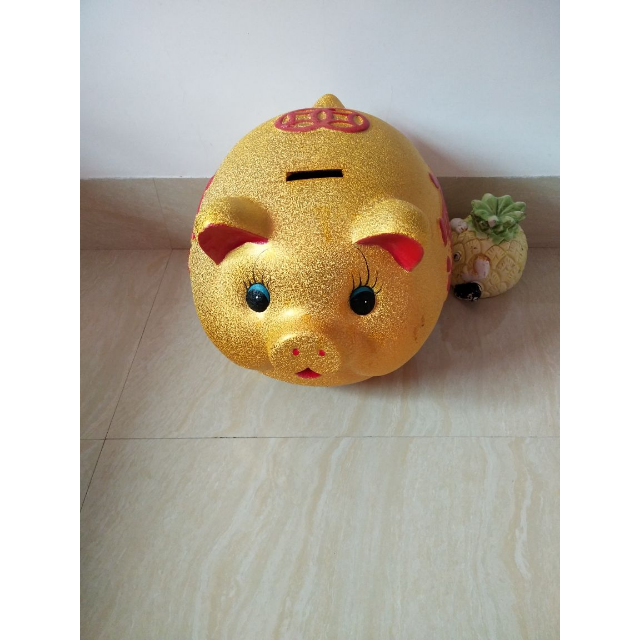 电视柜酒柜摆件存钱罐储蓄罐储存罐16号金猪不送礼盒高清大图|实物图