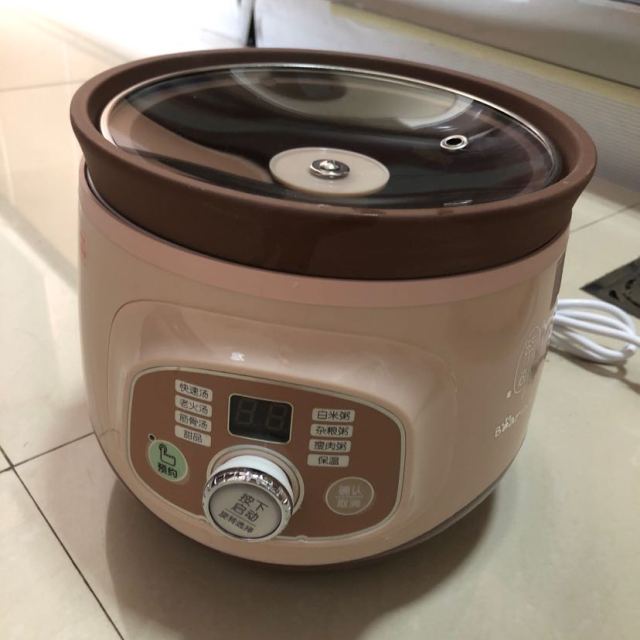 小熊(bear)电炖锅ddg-d20t5 2l精选天然紫砂内胆 微电脑控制 快汤老火