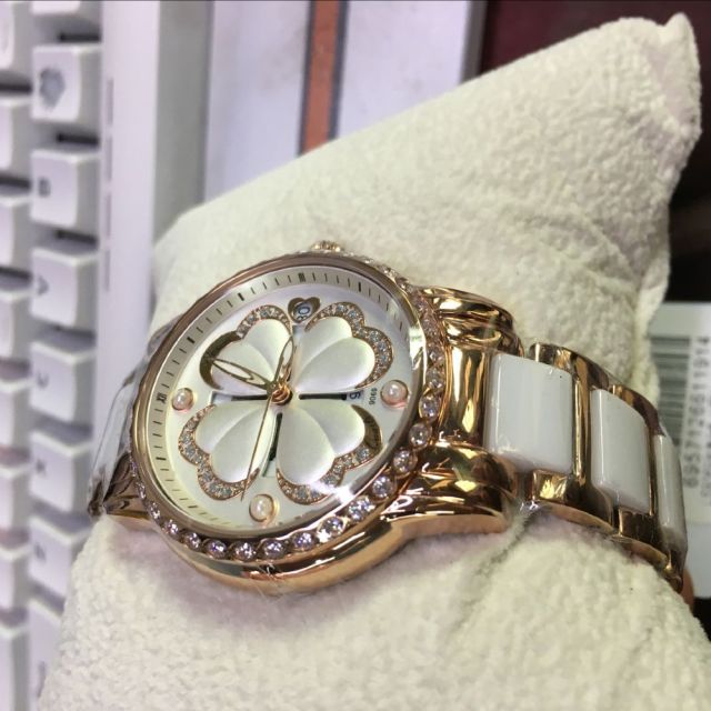 尼尚nesun手表女时尚款潮流女士石英表女士新款简约学生镶钻韩版陶瓷