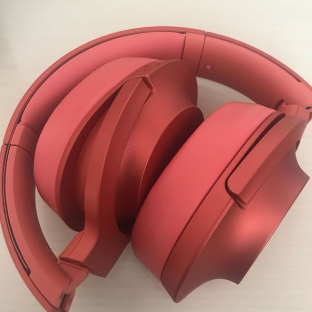 sony索尼蓝牙降噪立体声无线耳机whh900n暮光红色