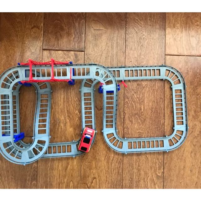 小汽车城市轨道套装电动汽车过山车36岁男孩女孩礼物儿童玩具灰色轨道