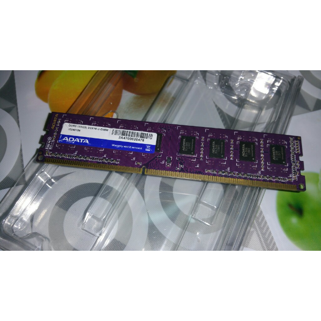 > 威刚(adata)万紫千红 ddr3 1333 2g台式机内存条商品评价 > 一次