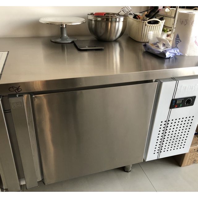 lecon乐创珍轩380l18米商用冰箱冷藏柜冰柜卧式双温保鲜柜厨房冷柜