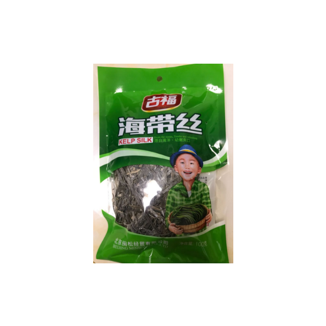 古福gufu国产海带丝干货无沙免洗海带干100g袋装海产品昆布丝裙带菜海