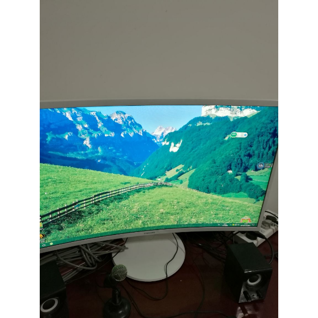三星(samsung)c32f391fwc 31.5英寸1800r震撼曲率可壁挂曲面显示器
