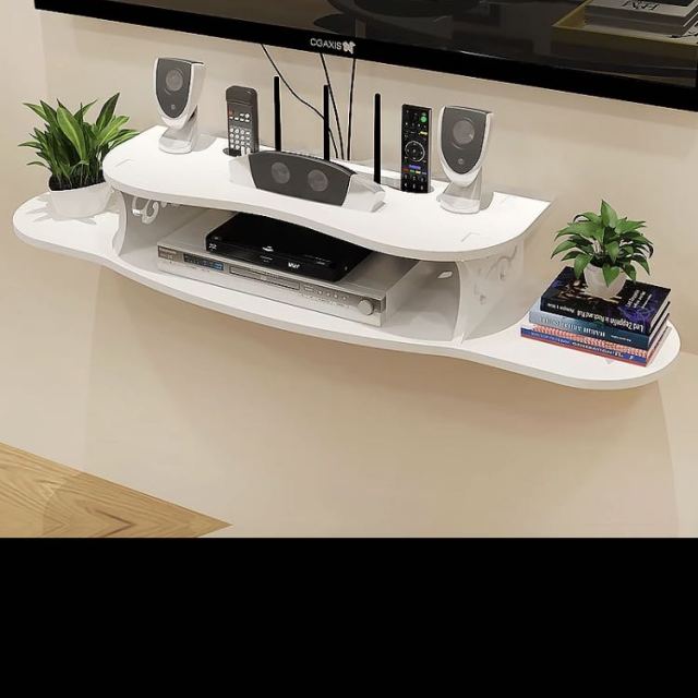 > 亿家达 机顶盒架免打孔壁挂架子墙上置物架背景墙装饰架 大号商品