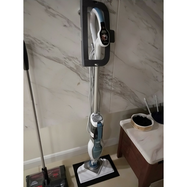 百得(black&decker) 蒸汽拖把家用电动清洁拖地机高温杀菌擦地高级款