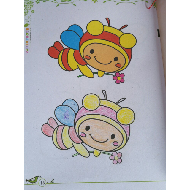 正版包邮共10本宝宝涂鸦涂色书涂色本幼儿童画画书涂鸦填色学画画本