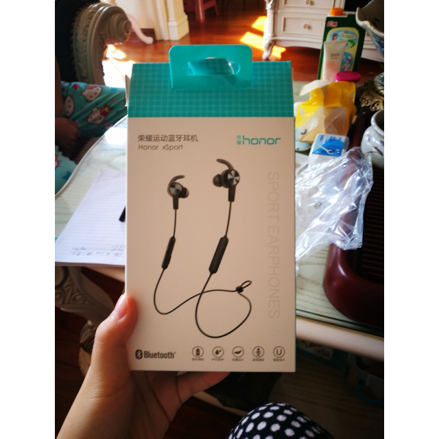 华为(huawei)荣耀运动蓝牙耳机 am61原装立体声无线线控耳塞 双入耳式