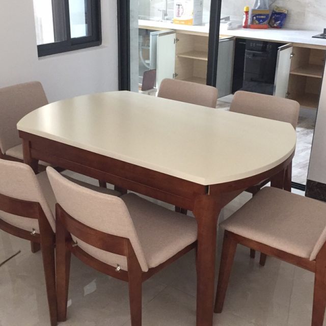 折叠 简约现代 餐桌椅组合 圆形饭桌 单餐桌普通款【拍下备注颜色】