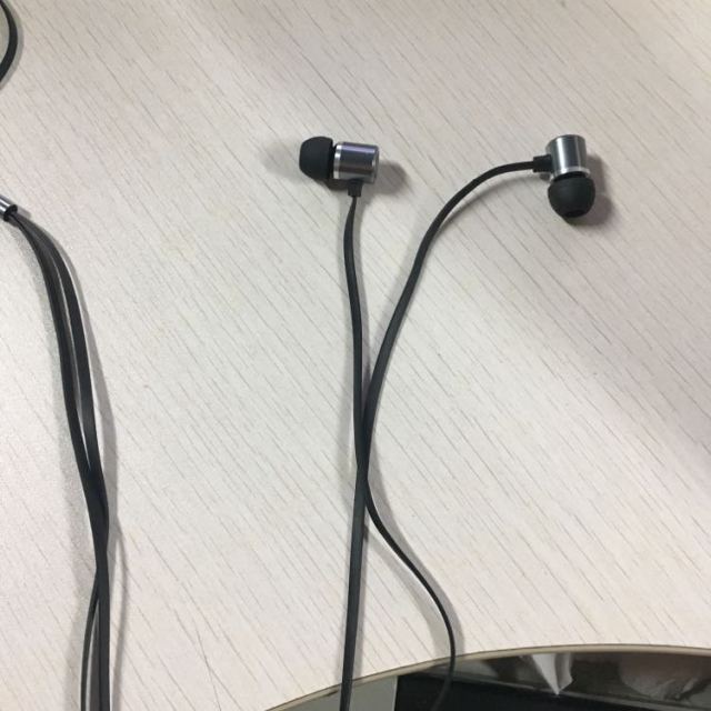 纽曼newminemx660有线耳机金属铁灰色重低音线控适用于三星华为小米