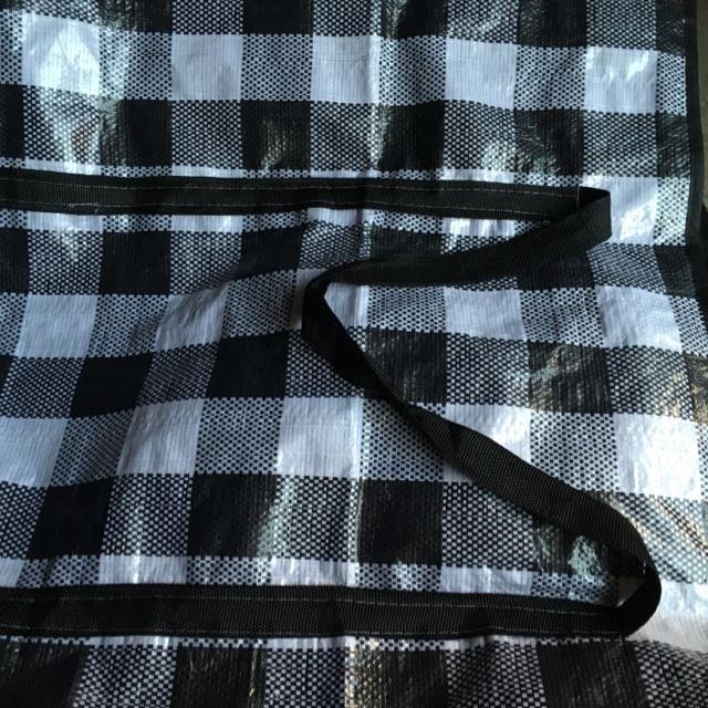 卓品佳红白蓝袋麻袋编织袋彩条加厚蛇皮大防水行李袋三色布子搬家打包