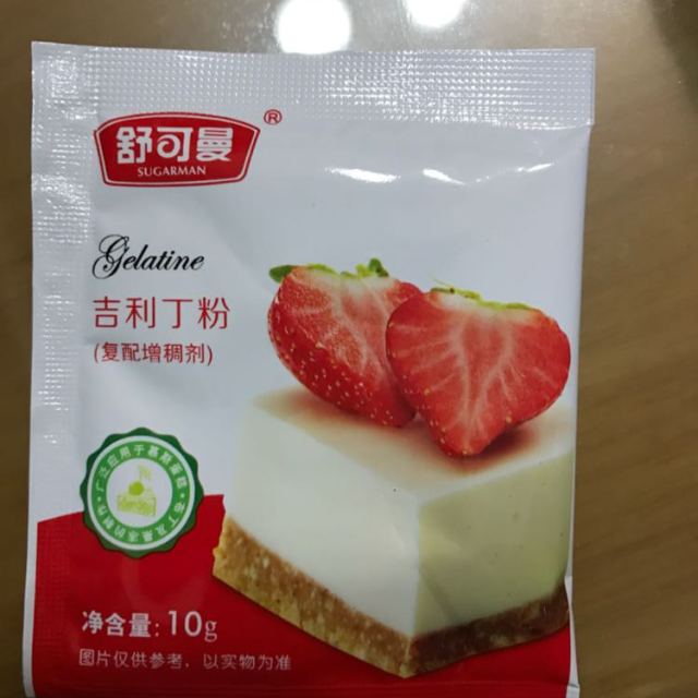 舒可曼吉利丁粉10克袋装吉利丁片布丁慕斯烘焙原辅料调味品舒可曼