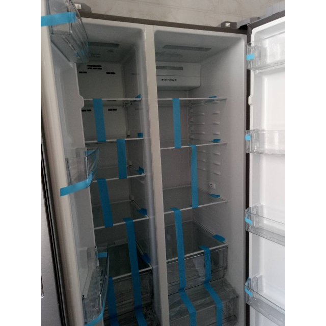 海尔(haier) bcd-572wdenu1 海尔572升云智能风冷无霜冰箱(炫沙银)