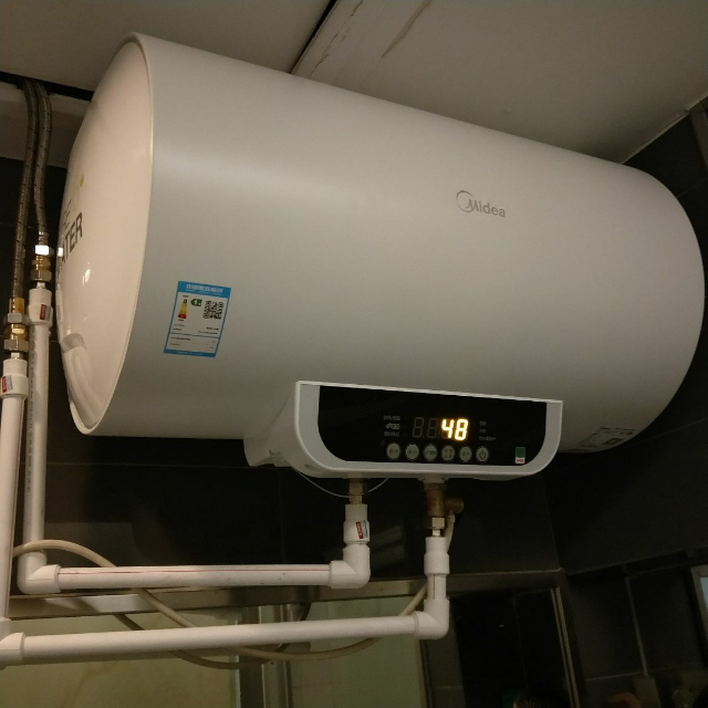 美的家用电热水器f5021wb1e遥控2100w速热e增容一级能效无线遥控