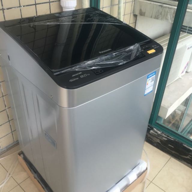 松下panasonicxqb80x81558公斤变频波轮洗衣机银色变频直驱离心洗羽绒