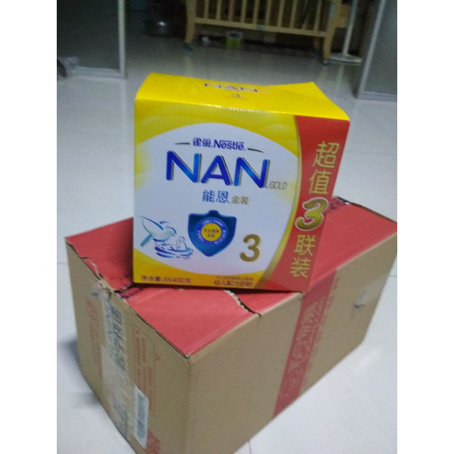 > 雀巢nestle能恩3段幼儿配方奶粉1200g 三联盒装(1-3岁适用)商品评价