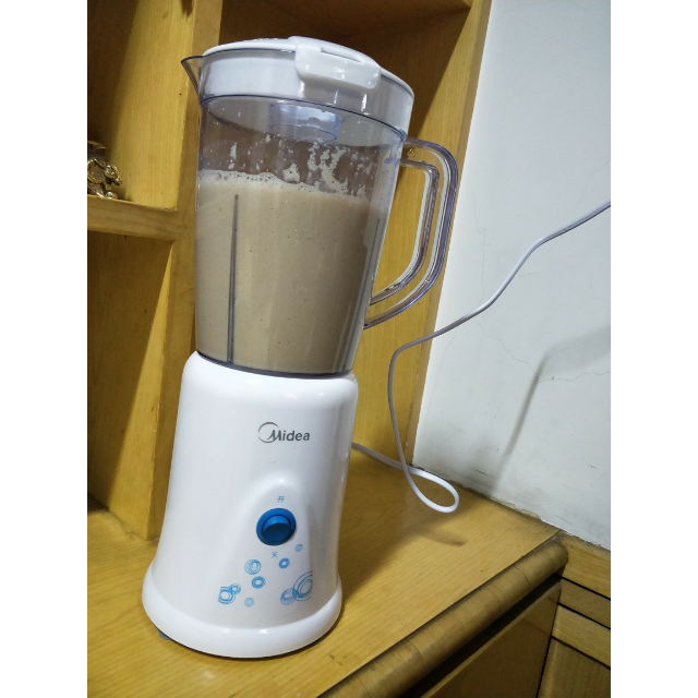 美的(midea)wbl25b26智能二合一搅拌机料理机果汁机果蔬机榨汁机 白色