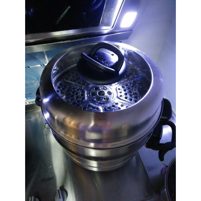 苏泊尔supor304不锈钢蒸锅巧乐宝易存储三层蒸笼燃气灶电磁炉通用锅具