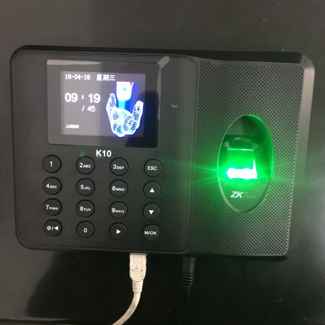 zkteco熵基科技k10中控智慧k10考勤机指纹打卡机指纹识别上下班打卡