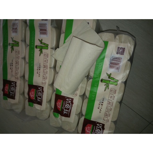 纤姿洁绿竹 卫生纸本色48卷实惠装卷纸批发家用办公家庭装手纸厕纸