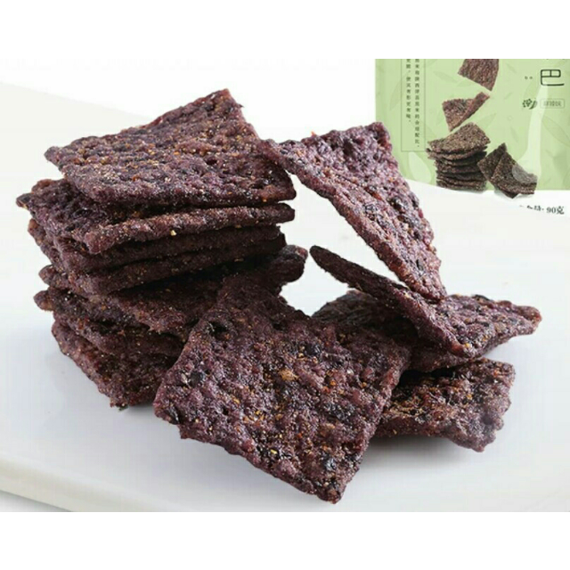 【良品铺子】黑米锅巴 麻辣味 90gx2袋装 零食手工膨化食品90后怀旧