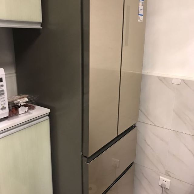 海尔(haier)bcd-331wdgq 331升法式多门冰箱 一级能效彩晶玻璃面板
