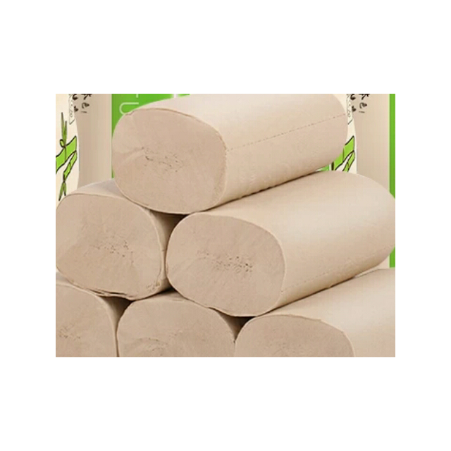 纤姿洁绿竹 卫生纸本色48卷实惠装卷纸批发家用办公家庭装手纸厕纸