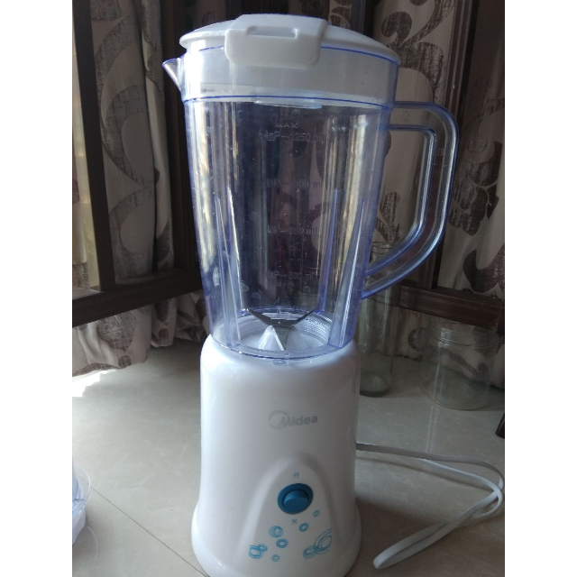 美的midea榨汁机wbl25b26一机双杯多功能按键式小型家用搅拌机料理机