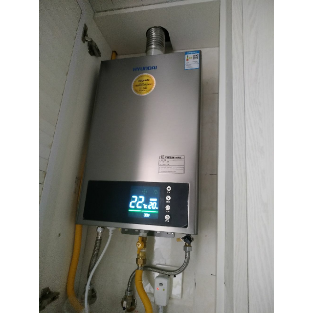 韩国现代hyundai12升燃气热水器jsq24hy868d内置co报警装置天然气