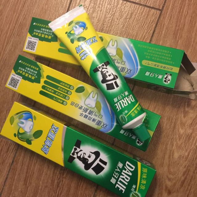 黑人darlie双重薄荷牙膏225g3