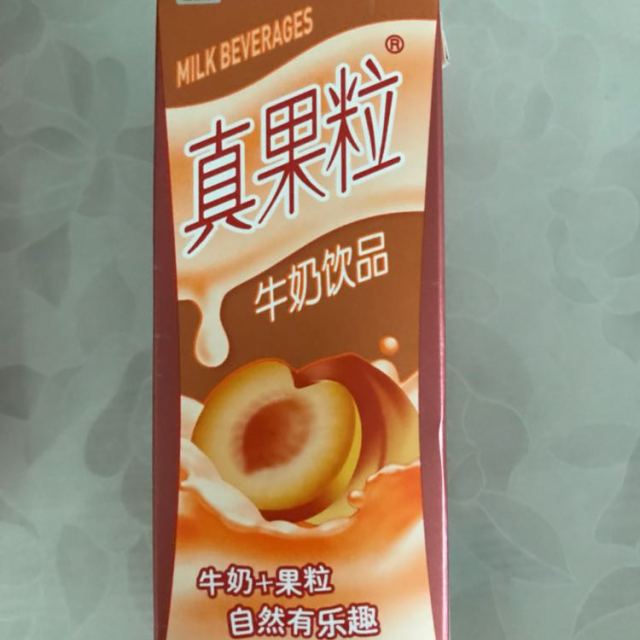 蒙牛真果粒牛奶饮品桃果粒250g12盒
