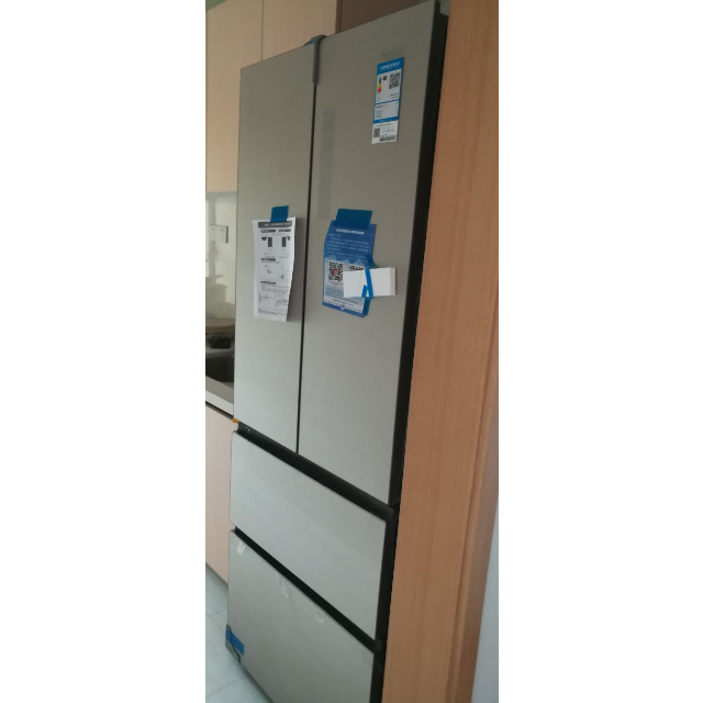 海尔(haier)bcd-331wdgq 331升法式多门冰箱 一级能效彩晶玻璃面板