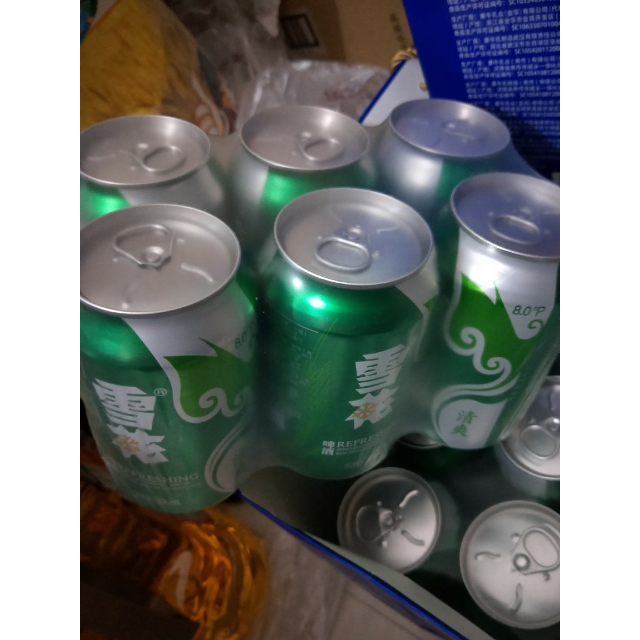 雪花啤酒 清爽拉罐六连包330ml*6罐商品评价   不错哦