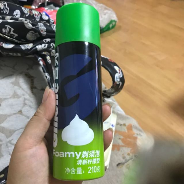 吉列gillette剃须泡清新柠檬型210g宝洁出品