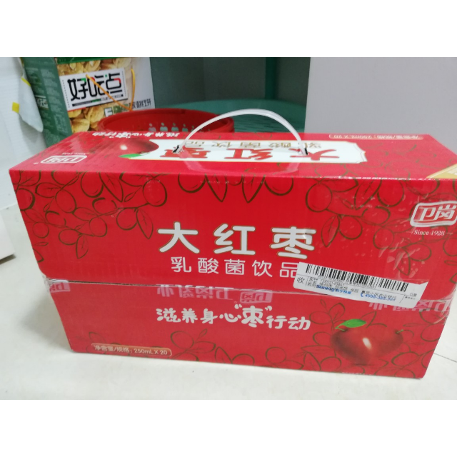 > 卫岗标准装大红枣乳酸菌饮品 20*250ml商品评价 > 不错