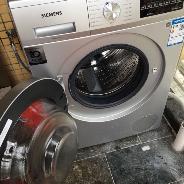 西门子(siemens)iq300—wm12p2682w 10公斤 变频 节能 低运行噪音 防