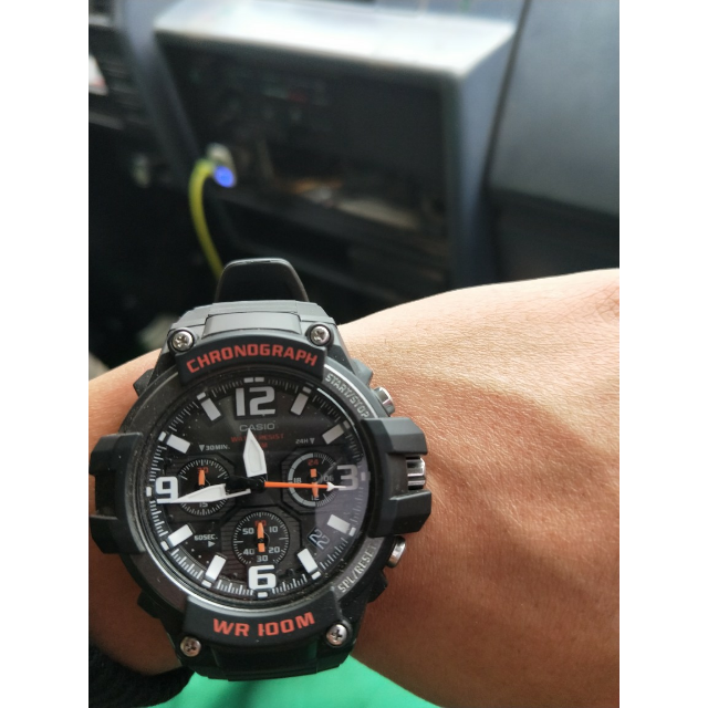 卡西欧casio手表男户外运动表休闲时尚百搭三表盘防水计时学生男士