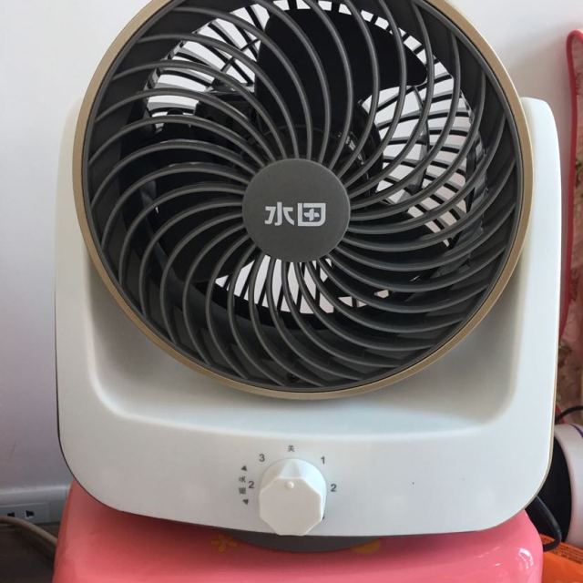 電風扇 空氣循環扇 臺式迷你風扇 6寸轉頁靜音 其他 搖頭金色 機械版