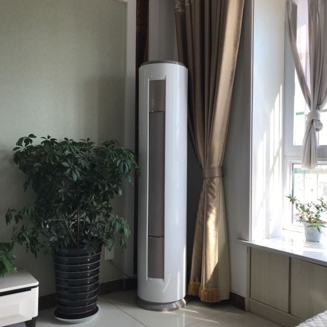 美的midea2匹家用客厅圆柱式柜机空调3级能效立式速冷速暖节能静音kfr